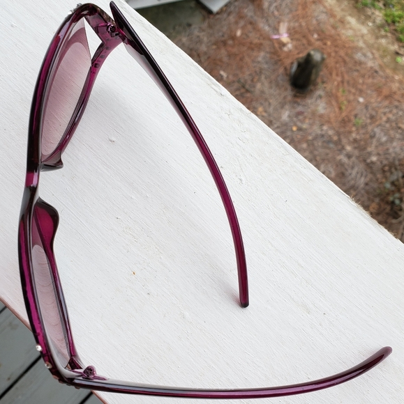 Raspberry Pink Rhinestone-encrusted Sunnies - Picture 10 of 14